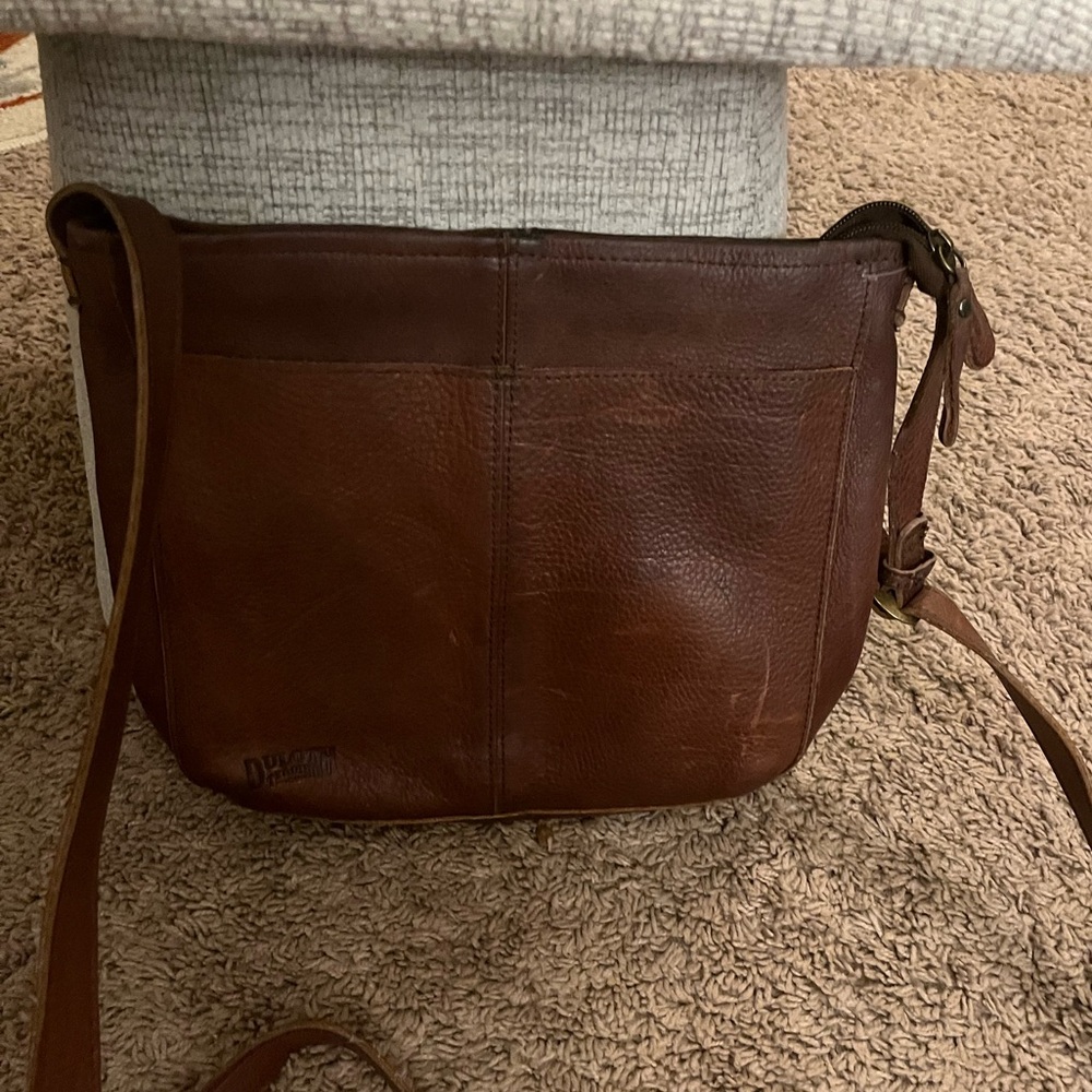 Duluth Trading Co lifetime leather Crossbody